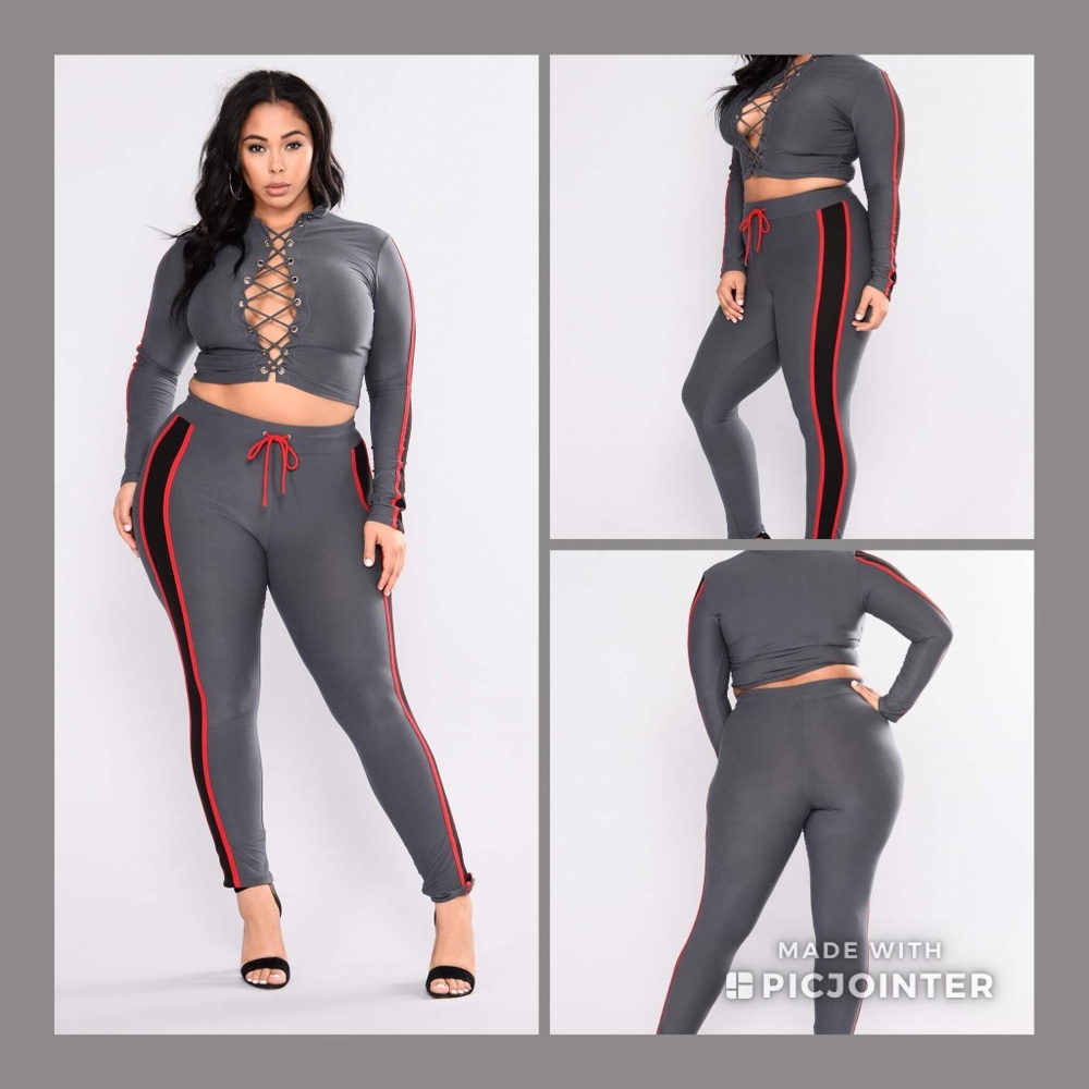 Plus size pant set
